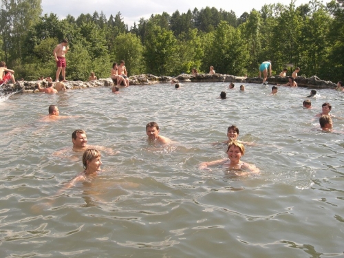 Kúpanie v kráteri