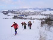 Podolínec - Lomnička - Suchý vrch - Kotník - Stará Ľubovňa - 28.2.2009